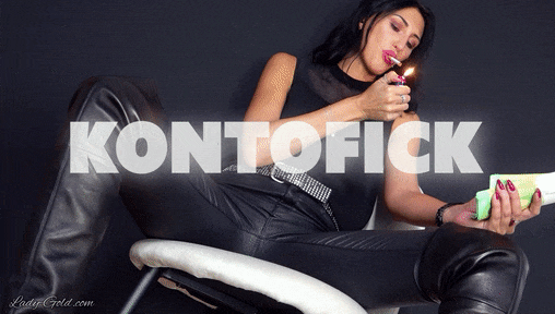 Kontofick bei Geldherrin Fetishdiva Lady Gold